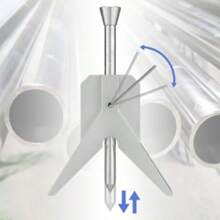 Manual Tube Marker Centering Tool Safety Pipe Center Finder Y-Type 4 Inch Safety Pipe Marker Centering Head Tool - Silver - View 4