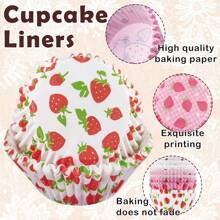 Multiple Pieces Halloween Kitchen Strawberry Cream Cake Baking Supplies, Kitchen Tools, Baking Accessories, Baking Supplies, Cake Stands, Candy Stands, Cake Decorations, Baking Molds, Suitable For Weddings, Holiday Parties, Strawberry Theme Parties, Baby Showers, Friend Gatherings, Best Gifts For Baking Friends