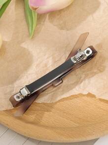 1 Stück / 6 Stück Damen Haarclip aus Acetat mit Schleife, minimalistisches Modeaccessoire für Frühling, geeignet für täglichen und lässigen Gebrauch oder als Geschenk für Freundinnen, Freunde und Familie, Valentinstags Geschenk