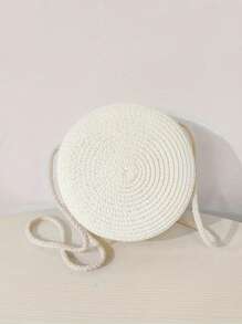 Yogodlns Round Straw Bag Women Woven Beach Crossbody Bag For Ladies Children Cute Shoulder Rattan Handmade Knitted Bag Small Handbag Fashion Shell Shape Straw Bag Rattan Woven Handbag Handmade Straw Handbag Summer Beach Bag Shoulder Bags Coin Purse, Eye-Catching Beach Bag Summer, Summer Straw Beach Bag For Women, Hottest Beach Bags For Women, Beach Necessities, Beach Essentials,Beach Stuff & Summer Essentials, Newest Holiday Bag
