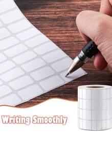 200-1000 件可移除标签贴纸，钻石画储存容器小白标签，钻石艺术套装珠子，用于姓名编号，自粘空白可写艺术贴纸，适用于办公室 DIY - 彩色 - 查看 2