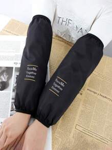 2 paar verlengde en oversized waterdichte anti-olie mouwhoezen, geschikt voor mannen en vrouwen, thuis, keuken, kantoor, werk, herfst/winter