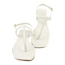 Flat Sandals - White - View 1