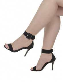 Women's Sandals High Heel Stiletto Shekinah Classic Modern Elegant Fashion Wedding - màu đen - Xem 4
