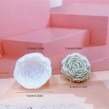 1 Pc Peony Mold Candle Mold Peony Flower Mold Rose Mold Peony Resin Mold Clay Mold Jewelry Resin Casting Mold Candle Making Mold 3D Mold