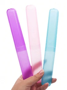7/5/2/1pc Transparent Toothbrush Box, Multi-Color Mixed, Portable Toothbrush Set, Suitable For Outdoor Travel, Hiking And Camping, Clean And Hygienic, Can Be Given To Friends And Family Travel Essentials Travel Accessories Travel Must Haves Beach Vacation Summer Holiday School Accessories Back To School Supplies Stuff