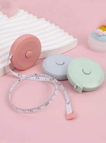 5 piezas Cinta métrica plástica blanca sencilla y redonda, adecuada para uso doméstico - Multicolor - Ver 1