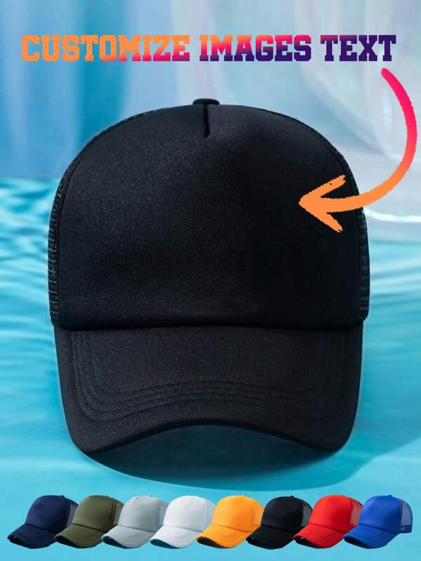 1 pieza Gorra de béisbol personalizada de malla, se puede personalizar con texto/nombre/lema, imagen/foto, malla transpirable para primavera/verano, protección UV, gorra de camionero ajustable en tamaño, para uso casual al aire libre, viajes, playa, campamento, actividades de equipo, regalo para amigos/padres/jóvenes/Día de San Valentín/Día de la Madre, grabada, colorida, única, personalizada, para aniversarios, Día de San Valentín, Día de la Madre, Día del Padre, graduación, bodas, inauguración de la casa, estudiantes de último año de secundaria, estudiantes universitarios, estudiantes universitarios, estudiantes de primer año, estudiantes de segundo año, estudiantes de cursos inferiores, gorras personalizadas, estilo casual callejero, regalo práctico