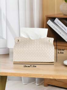 Boîte à kleenex en PU personnalisée - Décorations d'intérieur imperméables et à texture douce pour le salon et la chambre à coucher