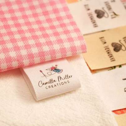 25*70mm, 50 Pieces Per Pack. Sewing Accessories Tags With Logos Or Text, Knitted Labels, Custom Handmade Tags, Gift Tags. Multifunctional, Highly Decorative, Reusable, Exquisite And Stylish, High Quality, Rich Colors, Modern And Fashionable, Customizable, Personalized, Unique. An Ideal Gift For Him/Her, Boyfriend, Dad, Girlfriend, Mom, Family, Friends, Tea Room, Home, Garden, Office, Anniversaries, Valentine's Day, Mother's Day, Birthdays, Father's Day, Graduation Ceremonies, Weddings, Housewarming Parties. Printed Designs Available. ,Forever Love