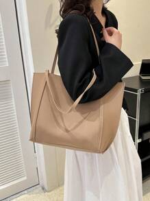 Fashionable Versatile Casual Simple Oversized Shoulder Tote Bag