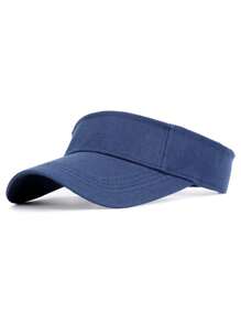 Summer Sun Hats Men Women Cotton Adjustable Visor UV Protection Top Empty Solid Sport Tennis Golf Running Sunscreen Baseball Cap