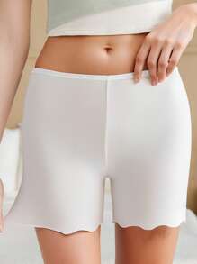3 Stücke Damen Eisseidig nahtlose Sicherheitsshorts, neuer atmungsaktiver rutschfester Sicherheitsslip für den Sommer, schlanke Shorts, die sich nicht aufrollen, zum Tragen unter Röcken