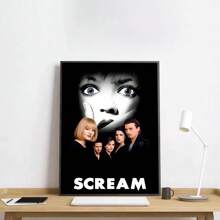 1 pièce Affiche murale sans cadre, S-Crier H-Film d'horreur Crier Affiche Art HD, Coller au mur, Imperméable, Décoration de maison, Salon, Chambre, Bar, Esthétique, Pop, Cadre en option