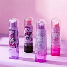 Sanrio 1PC Styl Losowy Obraz Rodziny Sanrio Gumka Do Szminki Kreatywna Kreskówka Dziecięca Gumka Bez Zanieczyszczeń