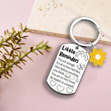 1 件小提醒钥匙扣礼物 女士男士励志礼物 心理健康礼物 你足够了钥匙扣 鼓励礼物 肯定 振奋人心的灵感礼物 - 銀色 - 查看 3
