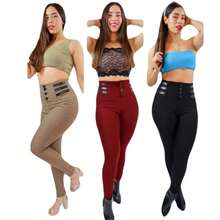 CUTE Women's Sexy Button Front High Waist  Pants Strappy Top Easter, Carnival, Music Festival, Afternoon Tea, Beach Cruise - 可可 - 查看 3