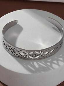 Stainless Steel Charm Witch Knot Bracelet Adjustable Open Bracelet Celtic Witchcraft Amulet Jewelry Birthday Gift For Men Women - Black - View 9