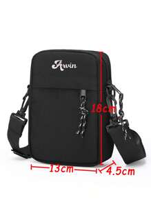 قطعة واحدة حقيبة كروس بودي مع شعار حرف شخصي، حقيبة كتف رياضية ودراجات نارية مخصصة بالاسم، حقيبة حمل على الكتف بطراز ياباني، محفظة صغيرة، حقيبة إلكترونيات، حقيبة سفر، مناسبة للاستخدام اليومي وكهدية لأفراد الأسرة والأصدقاء في مناسبات عيد الأم، عيد الأب، عيد المرأة، عيد الحب، عيد المعلم، عيد الممرضة، أعياد الميلاد