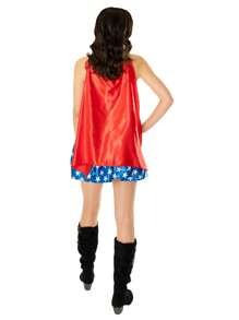 Wonder Woman Adult Superhero Outfit - Multicolor - View 2
