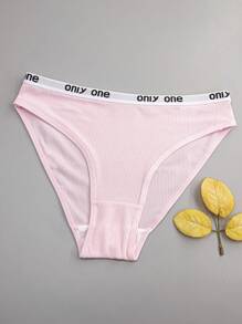 4pcs Women Multicolor Simple Sports Style Comfy Breathable Cute Panties
