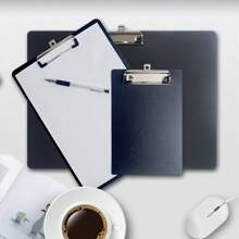 Portapapeles negro A4, Tableta de escritura de plástico, Soporte para documentos/facturas, Portapapeles de papelería A5, Regreso a clases, Útiles escolares