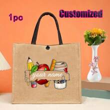 Personalized Teacher Appreciation Gift Set - Linen And Handbag With Wallet Combination - Fashionable Khaki And Black Combination - Perfect For Teachers, Nurses, Mothers, Bridesmaids, Educators, Etc. - Multi Purpose Commuting Bag For Work, School, Beach Travel, Or Daily Use - Celebrate Special Moments With Thoughtful Gifts - Khaki - View 23