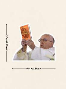 1pc Fourth Wing Pope Meme Inspired Smut, Laptop Stickers, Funny Stickers, Sarcastic Sticker, Funny Gift, Kindle Sticker