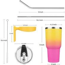 Cups - A-pink & Yellow Rose - View 4