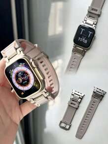 chinbersky Correa compatible con Ultra 2/Ultra de 49 mm, 46 mm, 45 mm, 44 mm, 42 mm, de estilo mecánico-resistente, con hebilla de acero inoxidable, compatible con Series 10, 9, 8, 7, 6, 5, 4, 3, SE