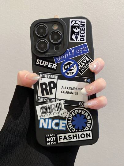 标语拼布彩色印花简约防摔厚手机保护壳，适用于 16/16 Pro/16 Pro Max/16 Plus、 15 XR /7/8、 15 Pro Max、12 Pro Max、13 Pro Max、14 Pro Max、13、14、11、12、14、P11、P12、X、XS、XR、7/8、P、78GES2，适用于 A13 4G、A22、A21S、A51 4G、A52、S22 Ultra、A33 5G，兼容 Redmi 10、Redmi Note 11 4G、Redmi 11 Lite、A53、TPU A14、A23、S23 Ultra、S24、A14、A15、S23、A73、Redmi 手机壳防水防震防刮