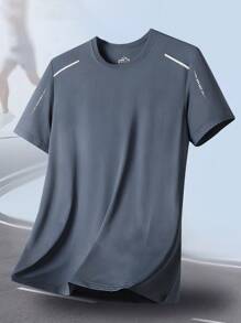 Sports&Outdoor T-Shirts Men Outdoor Apparel Spring And Summer Clothing Active Tops Short Sleeve Daily&Casusl Running&Workout Comfortable Loose Tennis & Golf Hockey Equestrian - White - View 4