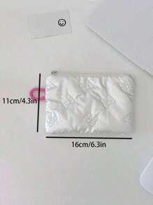 Fashionable Portable Cosmetic Bag Multifunctional Storage Bag Earphones Storage Bag Perfect For Daily Use Of Lipstick Make-Up Tools Skincare Products Sanitary Napkins Coins And Small Items Suitable For Back To School Travel Essentials Holiday Essentials Holiday Travel Bag Travel Accessories - Multicolor - View 9