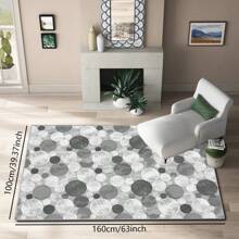 [700g/㎡ 水晶天鹅绒] 1 块现代奢华几何地毯，可机洗，防褪色，防滑，适合节日和任何空间，包括酒店、办公室、沙发、床边、厨房、洗衣房、走廊、门廊、入口、楼梯母亲节 - 彩色 - 查看 15