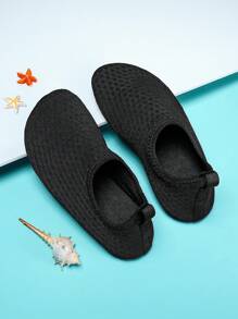 Kinder/Mädchen Frühling & Sommer schnelltrocknende Wasserschuhe, atmungsaktiv weicher Slip-On Innen- und Außenschuhe, geeignet für Gym, Strand, Yoga, Kleinkind rutschfeste Sohle - Schwarz - Übersicht 2