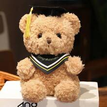 Un regalo de graduación de PhD de 23 cm/9,05 pulgadas, un suave y adorable oso de peluche de graduación PhD con traje académico, un muñeco interesante para la temporada de graduación, un recuerdo creativo para estudiantes de PhD y un regalo de graduación para tutores y compañeros de clase con un deseo de graduación