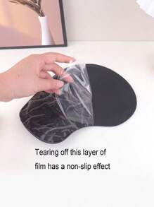 2pcs/1pc Cute Cartoon Mini Thickened Non-Slip Desk Mouse Pad With Gel Wrist Rest, Light Pink Simple Dog Design Computer Mouse Mat