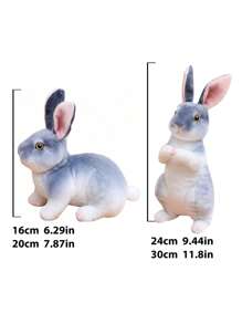 1pc 16-30cm Kawaii Squatting & Standing Rabbit Plush Toys Lovely Simulation Rabbit Dolls Stuffed Soft Animal Doll For Kids Girls Birthday Gift