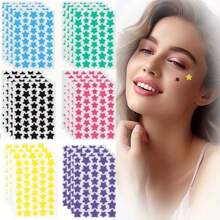 480 piezas de pegatinas de estrellas, pegatinas de estrellas de recompensa, pegatinas creativas con caras (solo para uso decorativo, no es un producto cosmético), pegatinas de estrellas, manualidades y decoración de oficina, planificación y suministros escolares para maestros