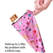 50 chiếc (6,7 * 9,8 inch) Túi đựng quà mừng sinh nhật, Bộ túi đựng quà bằng nhựa số lượng lớn dùng làm quà tặng sinh nhật - Nhiều màu - Xem 3