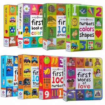 Lachilly First 100 Animals / Numbers Colors Shape / Dinosaurs / First Words Of Love / First 100 Words / Trucks Baby's Early Learning English Vocabulary Dictionary Children Reading Book