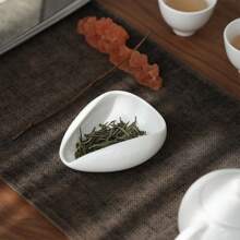 1PC厨房餐厅咖啡豆量盘刻度豆盘咖啡粉陶瓷量杯生豆盘熟豆样品展示盘连豆盘返校 - 粉色 - 查看 6