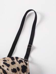 豹纹印花钢圈加垫时尚女士文胸