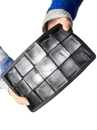 硅胶冰格、带盖大号方形冰模、可重复使用的威士忌、鸡尾酒和饮料制冰器、可堆叠且易于取出、冰箱冰格、夏季冰桶和冰格、厨房配件、夏季冰格和冰桶、夏季厨房配件