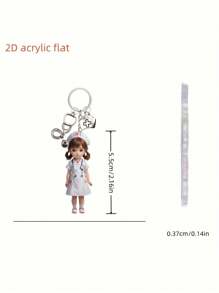 Nurse Doctor Keychain, Nurse Pattern Pendant, Bag Ornament,There Are Masks, Stethoscopes, And Girl Accessories, Acrylic Flat Keychain, Creative Accessory Accessories, Pendant Accessories That Can Be Hung On Backpacks, Phone Cases, Keychains, Car Decoration Pendant, Suitable For Both Boys And Girls, Suitable For Nurses, Doctors, Medical Workers, Gifts, Nurse's Day Gifts, The Best Gift For Medical Staff