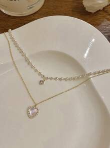 1pc Stainless Steel Butterfly Pendant Necklace, Suitable For Daily Wear