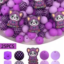 25/30pcs 2D, 3D Animal Silicone Beads Set, Suitable For DIY Jewelry Making - Focal Beads For Pens, Necklaces And Keychains - Craft Gift Bead Set For Jewelry Making - Animal Silicone Bead Set - View 24