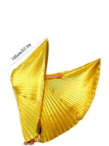 1pc Adult Belly Dance Wings, Dance Performance Cape/Prop Cape For Various Party Festival Performances/Does Not Include Telescopic Sticks