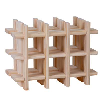 Well Home Botellero modular para 9 Botellas en Madera 13,4x22x32,5cm. Envio gratis 24/72h.