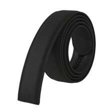 Men's Automatic Belt Body 3.5CM Without Buckle High Quality Replacement Belt Strip Men's Belt - Black - View 1